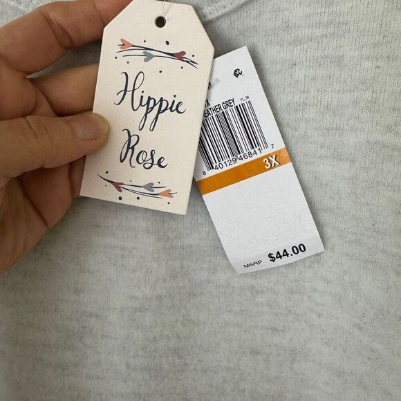 Hippie Rose Juniors Cutout-Back Knit Top - Size 3X - Picture 6 of 9